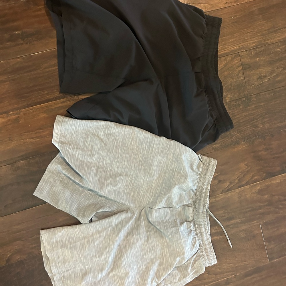Lululemon Athletica Black and Gray Athletic Shorts